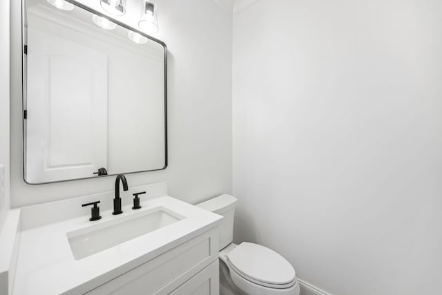 1050 Carnoustie Dr, Greensboro, GA 30642 - half bathroom featuring toilet and vanity