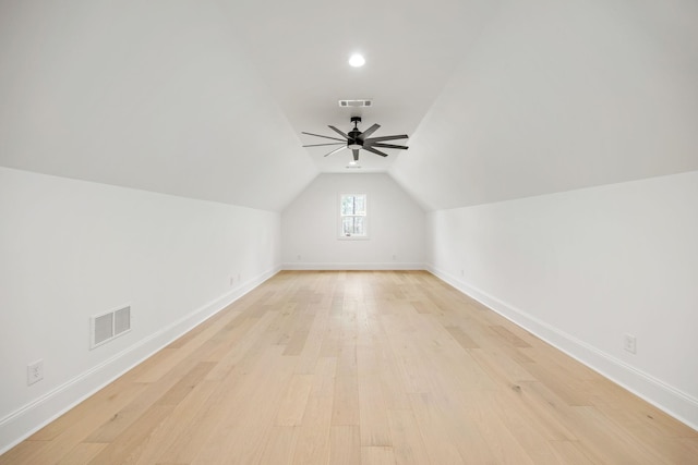 1050 Carnoustie Dr, Greensboro, GA 30642 - bonus room with a ceiling fan, lofted ceiling, and baseboards