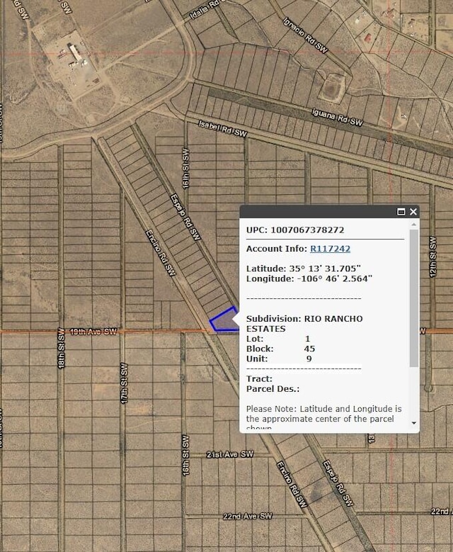 0000 Espejo Rd SW, Rio Rancho NM, 87124 land for sale