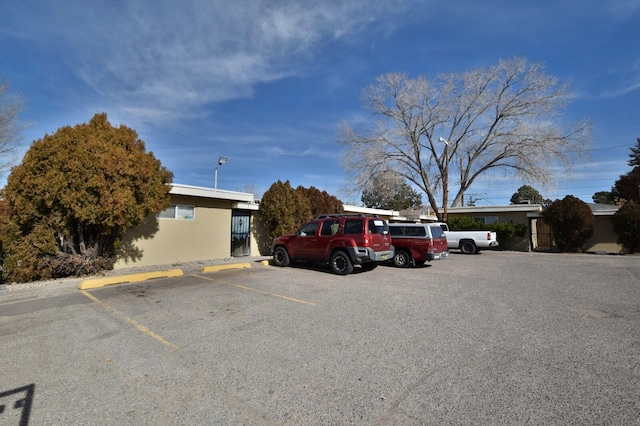 view of parking / parking lot