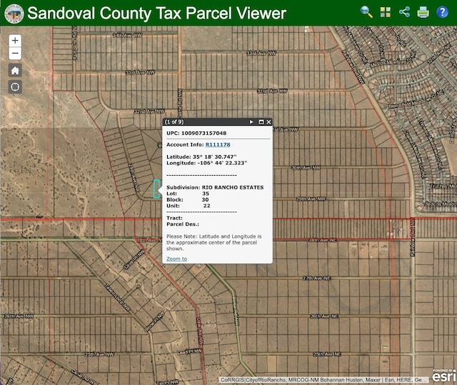 Rio Rancho Ests Unit L35 B30 U22, Rio Rancho NM, 87144 land for sale