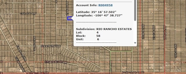 XXX4 29th St NW Unit 6, Rio Rancho NM, 87144 land for sale