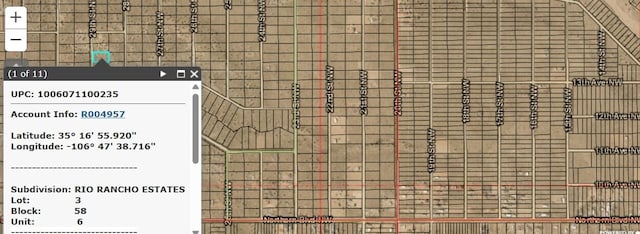 XXX3 29th St NW Unit 6, Rio Rancho NM, 87144 land for sale