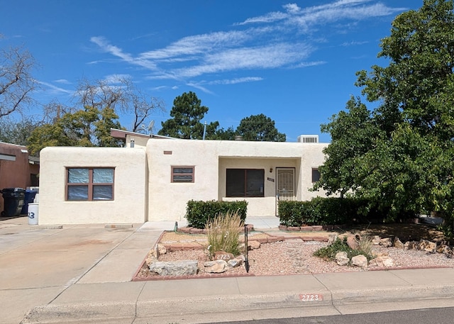 view of pueblo revival-style home