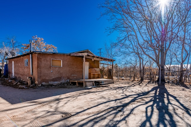 view of back of property