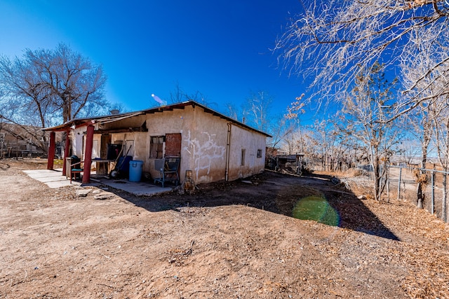 view of home's exterior