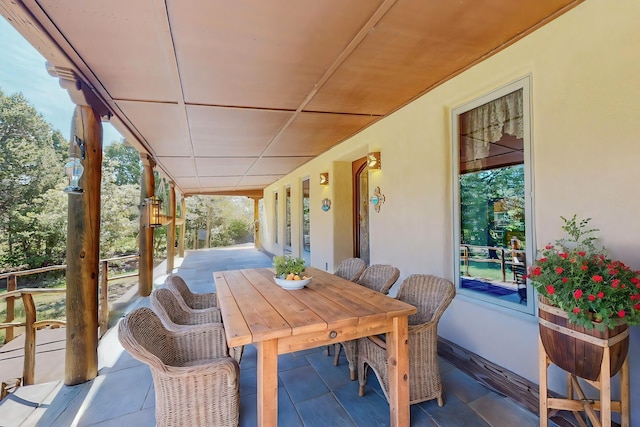 112 Ten Pines Rd, Torreon, NM 87061 - view of porch