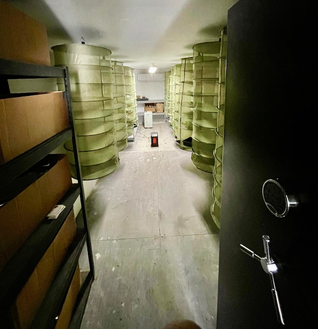 view of storage room