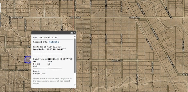 XXX 34th St SW Unit 5, Rio Rancho NM, 87124 land for sale