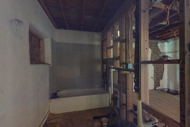 view of basement