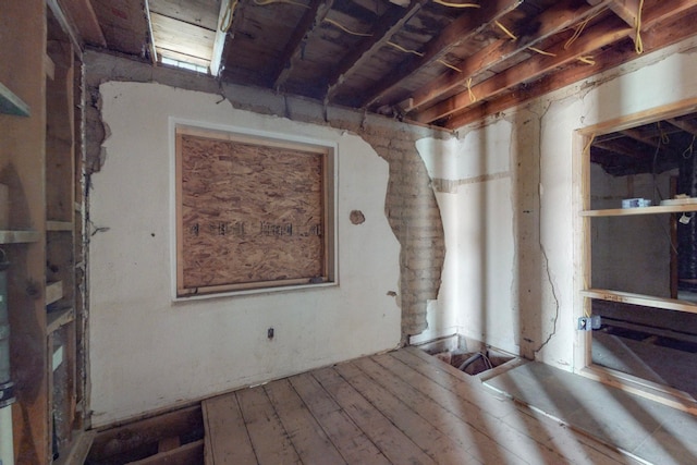 misc room featuring wood-type flooring