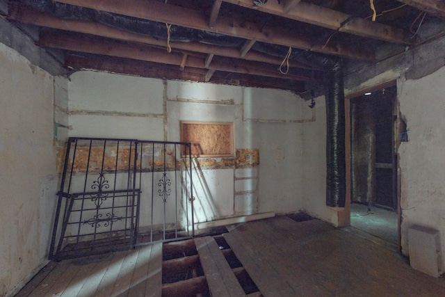 view of basement