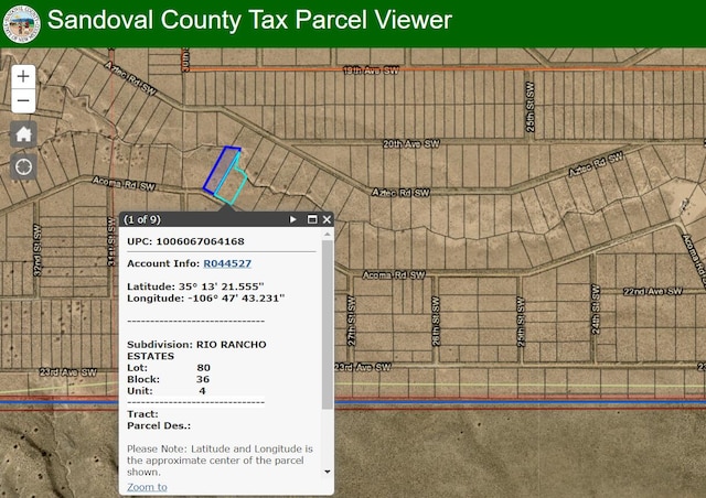 2905-2909 Acoma Rd SW, Rio Rancho NM, 87124 land for sale