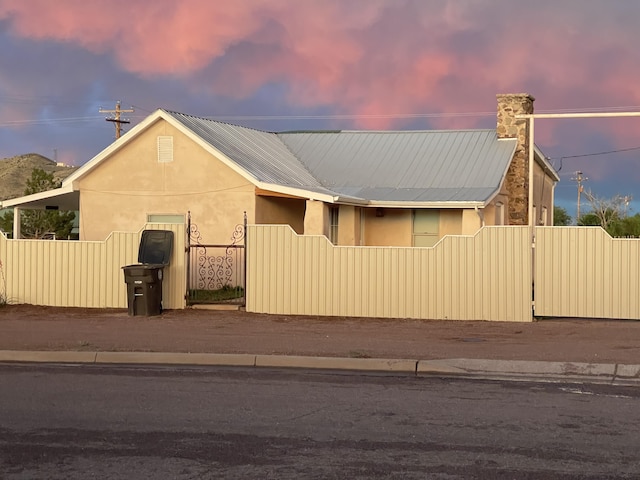 view of front of home