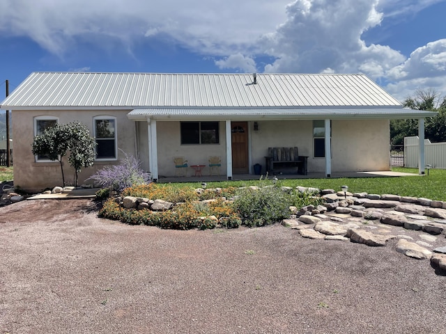 exterior space with a lawn