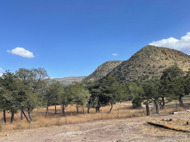 mountain view with a rural view