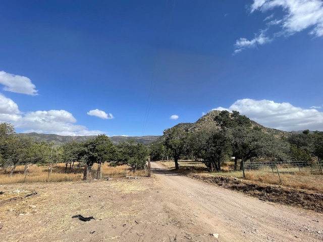 mountain view with a rural view