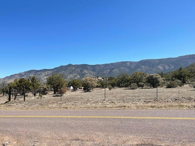 mountain view with a rural view