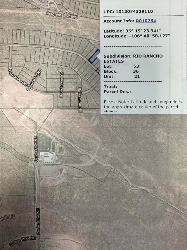 Rio Rancho Ests Lots 52, 53, Rio Rancho NM, 87124 land for sale