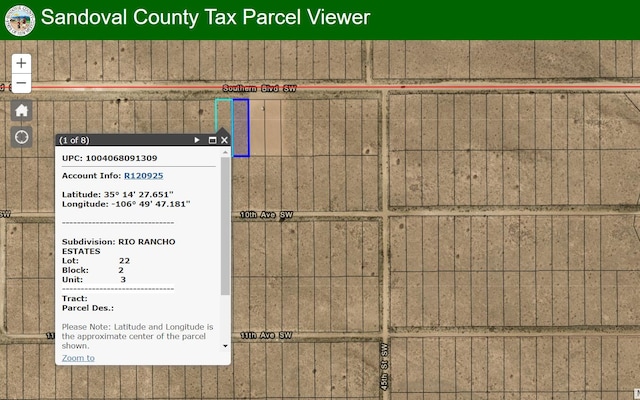 Southern Blvd SW, Rio Rancho NM, 87124 land for sale