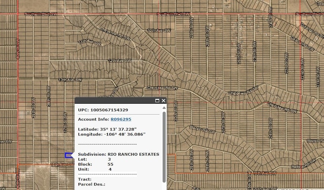 XXX 37th St SW Unit 4, Rio Rancho NM, 87124 land for sale