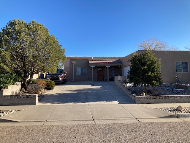 view of pueblo-style home