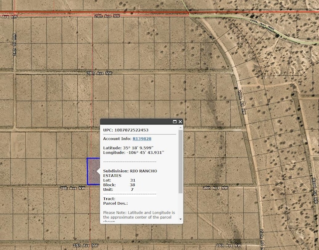 26th Ave NW, Rio Rancho NM, 87144 land for sale