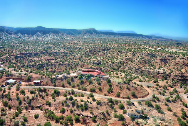 aerial view featuring a mountain view