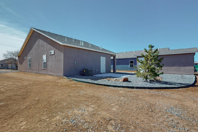 view of property exterior featuring central air condition unit