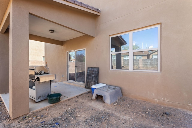 view of terrace with grilling area