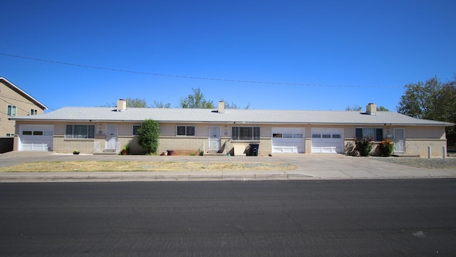 view of single story home