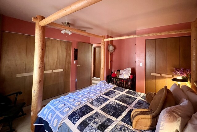 787 Timberlake Rd, Ramah, NM 87321 - bedroom featuring tile patterned floors and ceiling fan