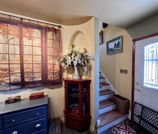 787 Timberlake Rd, Ramah, NM 87321 - entryway with stairs and baseboards