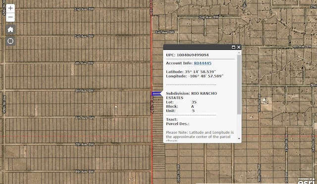 XXX 40th St SW Unit 5, Rio Rancho NM, 87124 land for sale