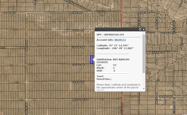 XXX 3rd Ave SW Unit 2, Rio Rancho NM, 87124 land for sale