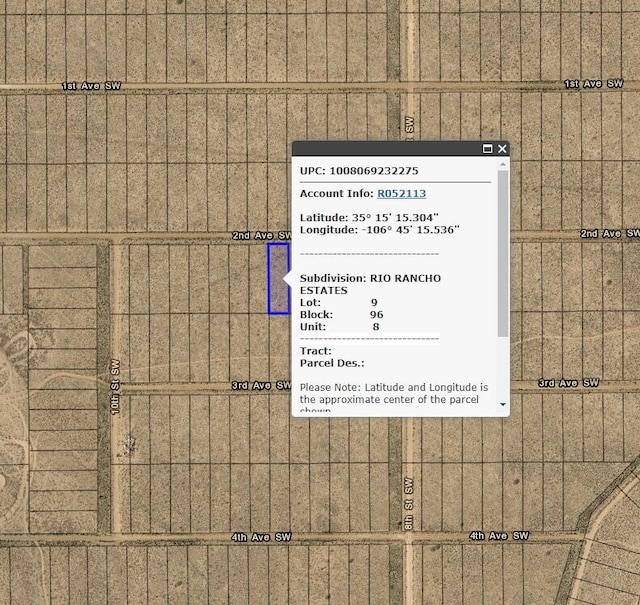 0000 2nd Ave SW, Rio Rancho NM, 87124 land for sale