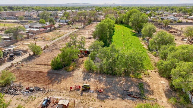 drone / aerial view with a rural view