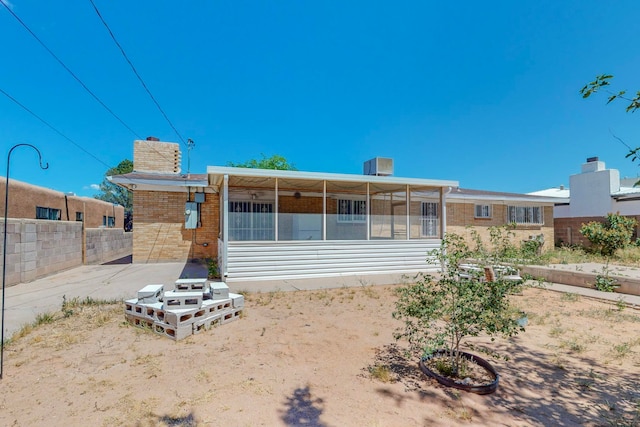 view of rear view of property