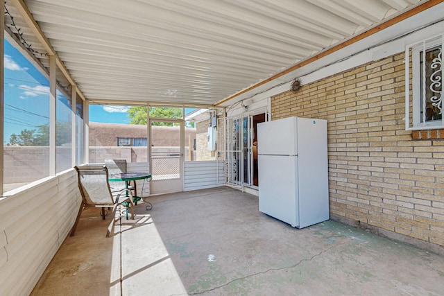 view of sunroom