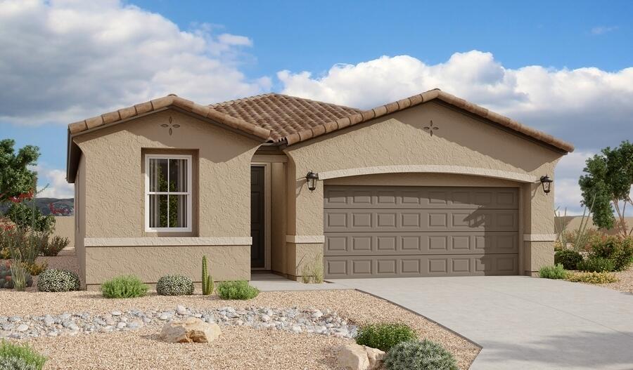 view of front of home featuring a garage