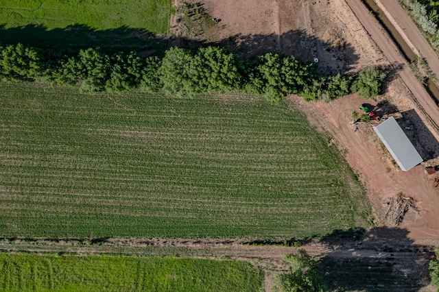 bird's eye view featuring a rural view