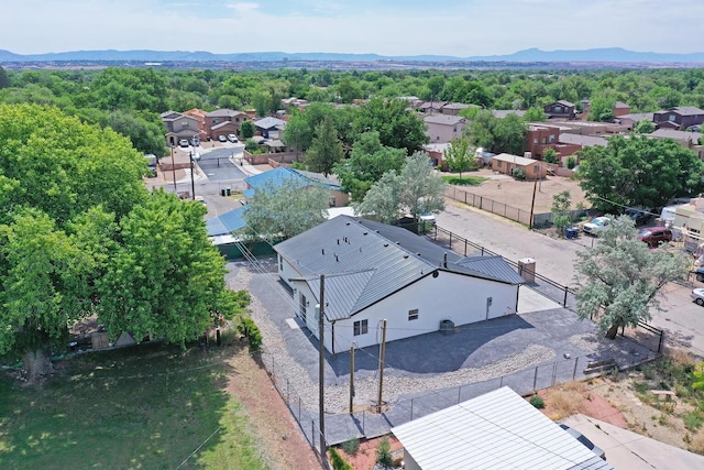 bird's eye view featuring a mountain view