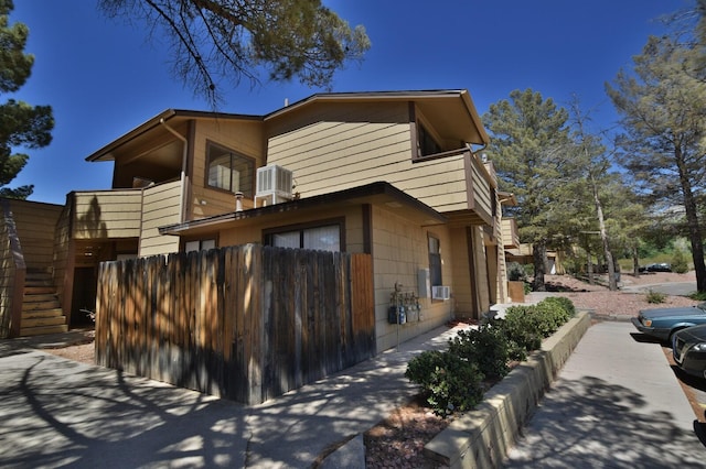 view of home's exterior featuring central AC