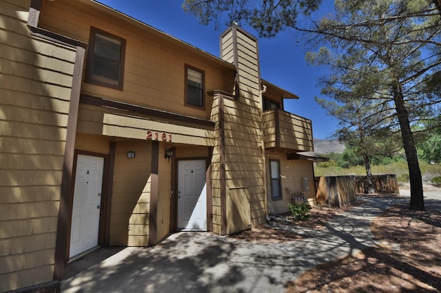 view of rear view of property