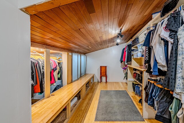 mudroom featuring hardwood / wood-style floors