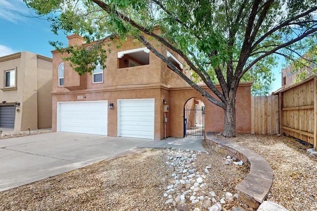 view of front of house featuring a garage