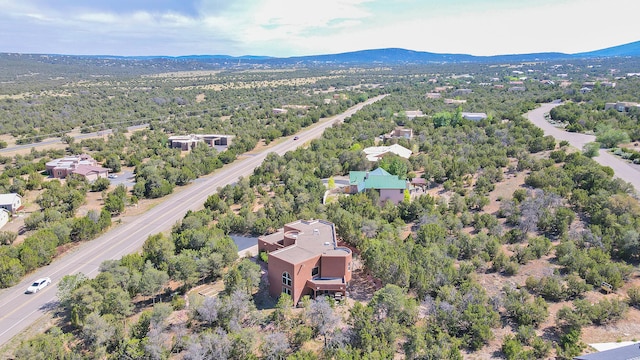 bird's eye view featuring a mountain view