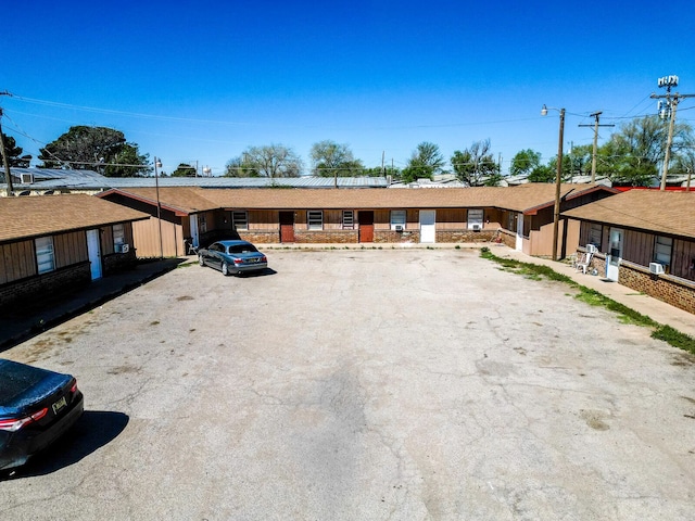 view of single story home