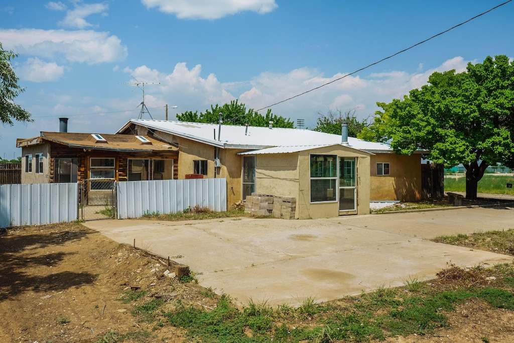 view of rear view of property