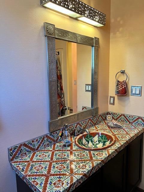 bathroom with large vanity